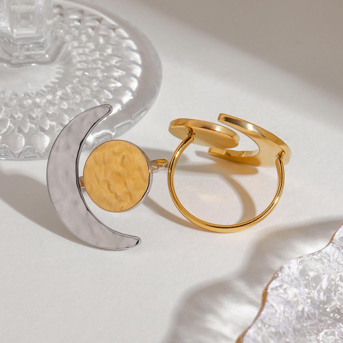 Moon Dual Colour Adjustable Ring