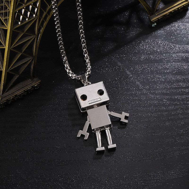 RoboVibe Silver Pendant Necklace