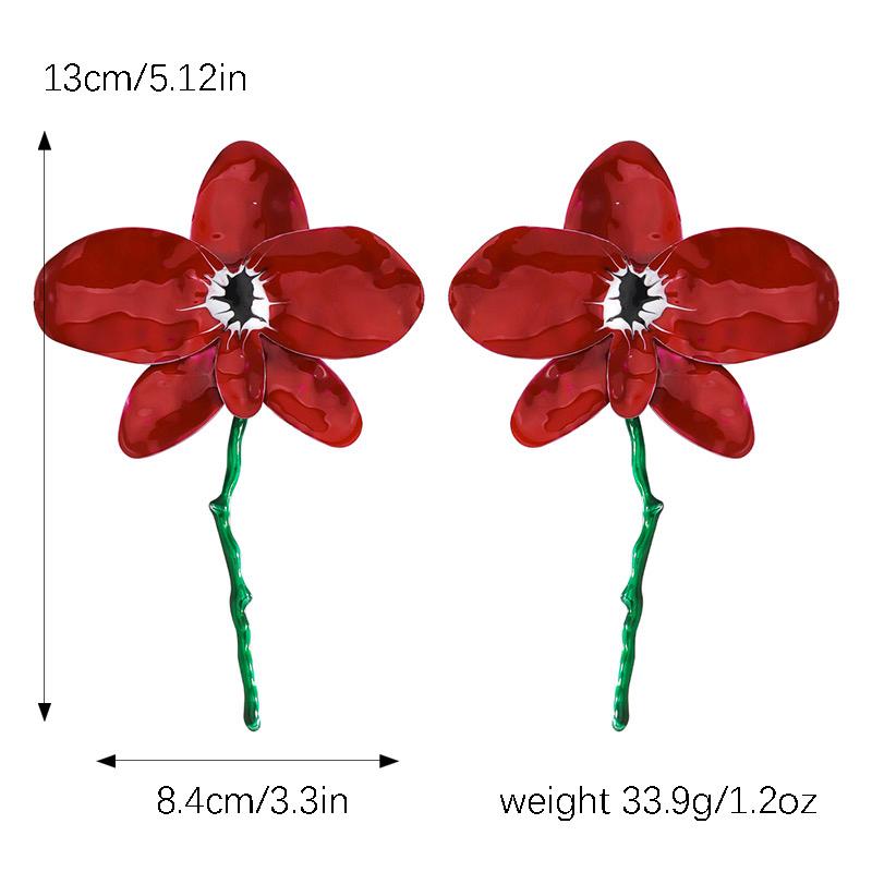 Scarlet Bloom Earrings