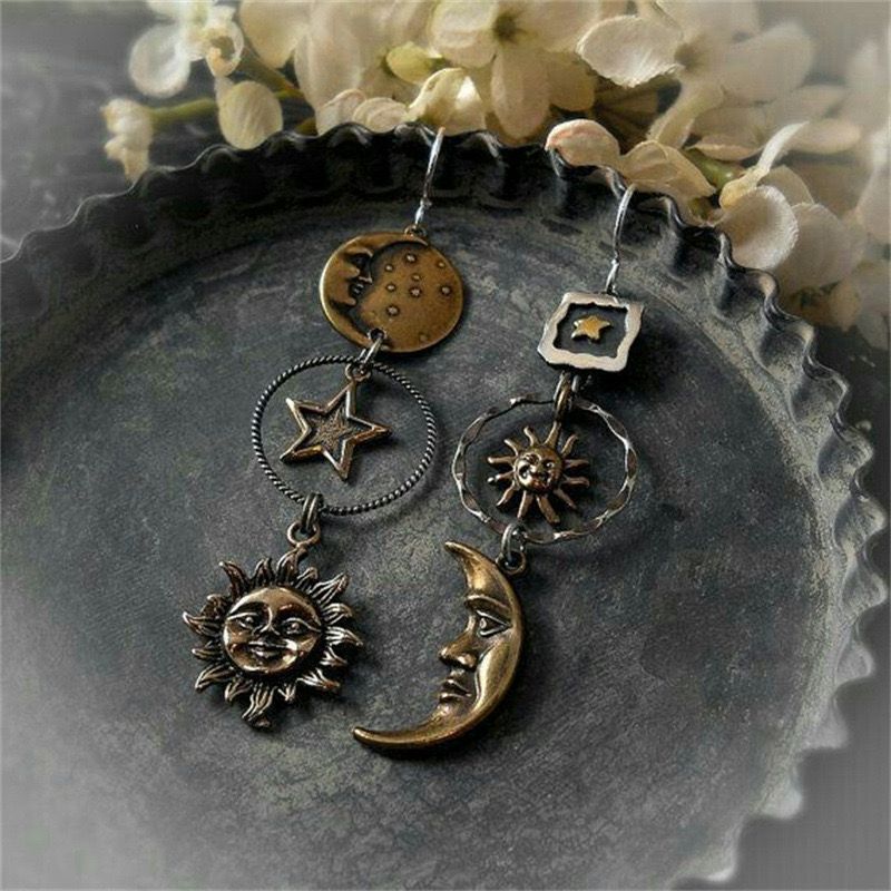 Sun & Moon Mystic Drop Earring