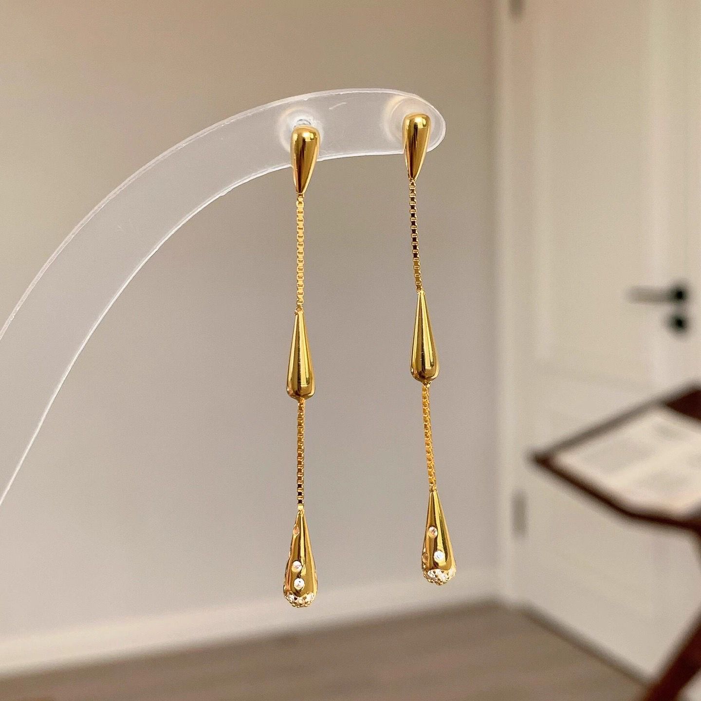 Triple Teardrop Earrings