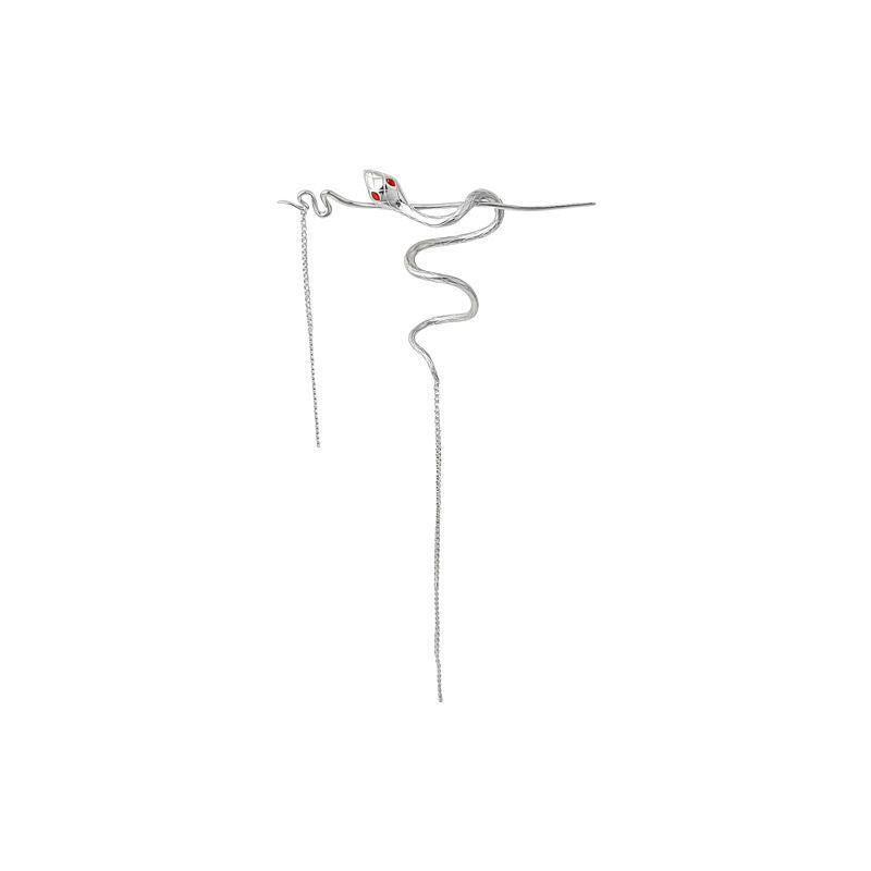 Silver Serpent Hairpin