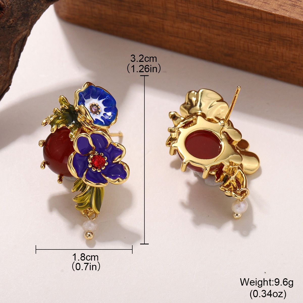 Garden Enamel Studs