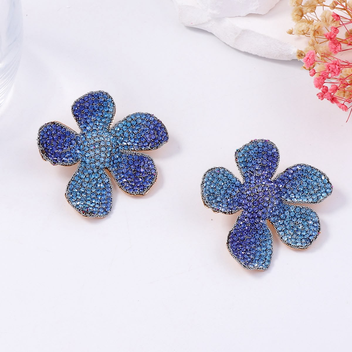 Sapphire Bloom Earrings