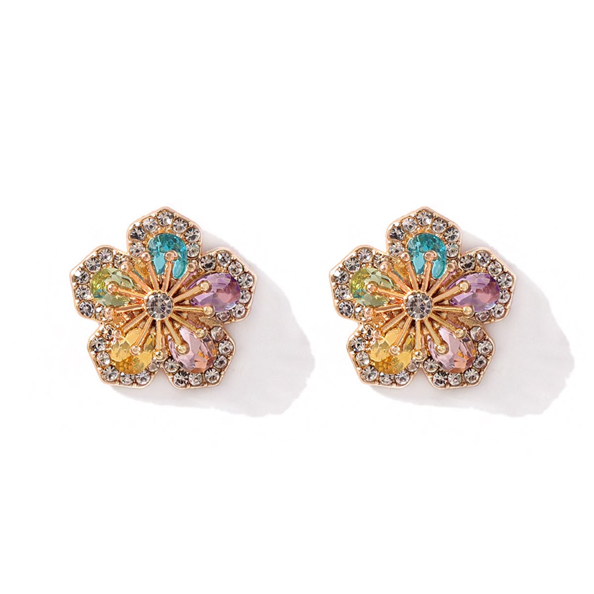 Iris Crystal Studs