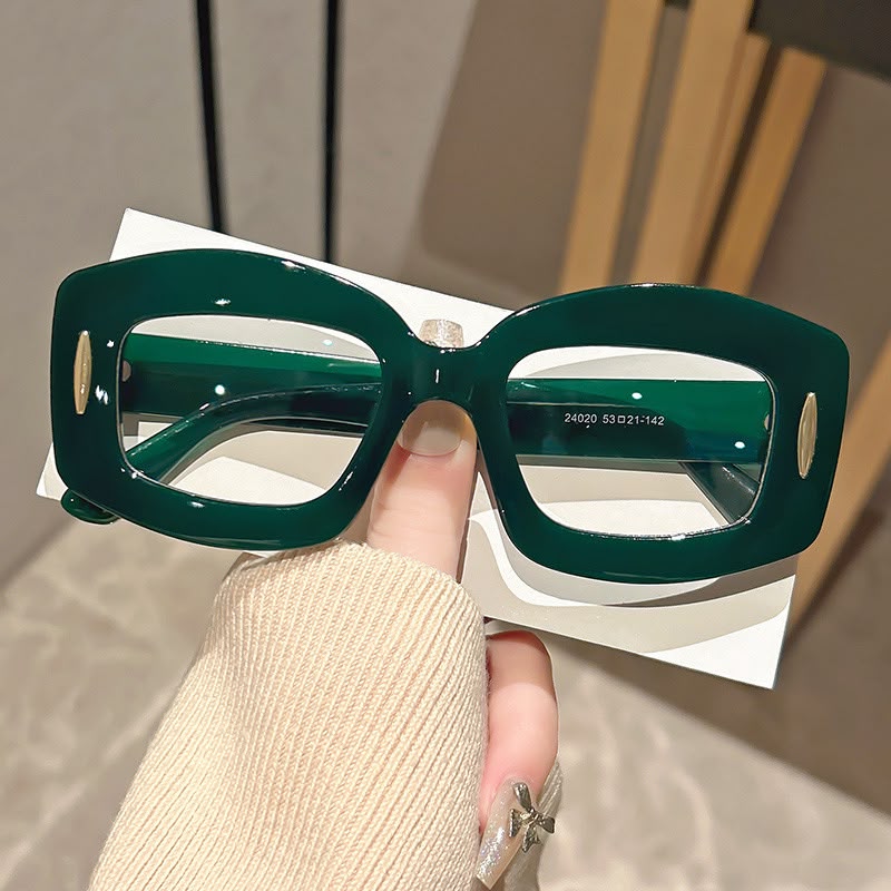 Forest Green Oval Eyewear