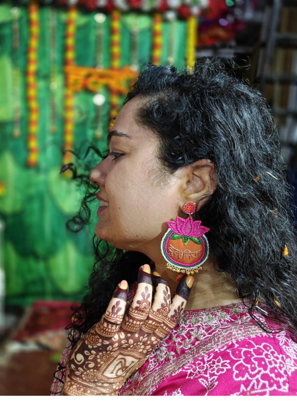 Dulhaniya Handmade Beaded Earring