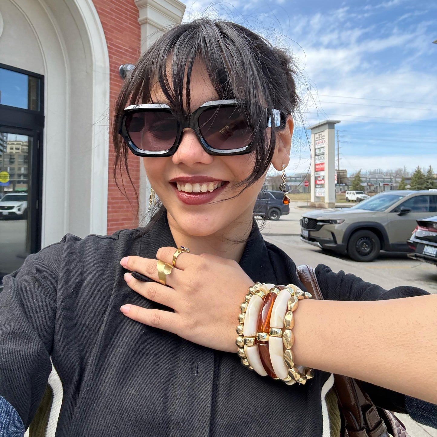 Viral Gold & Resin Bracelet Combo