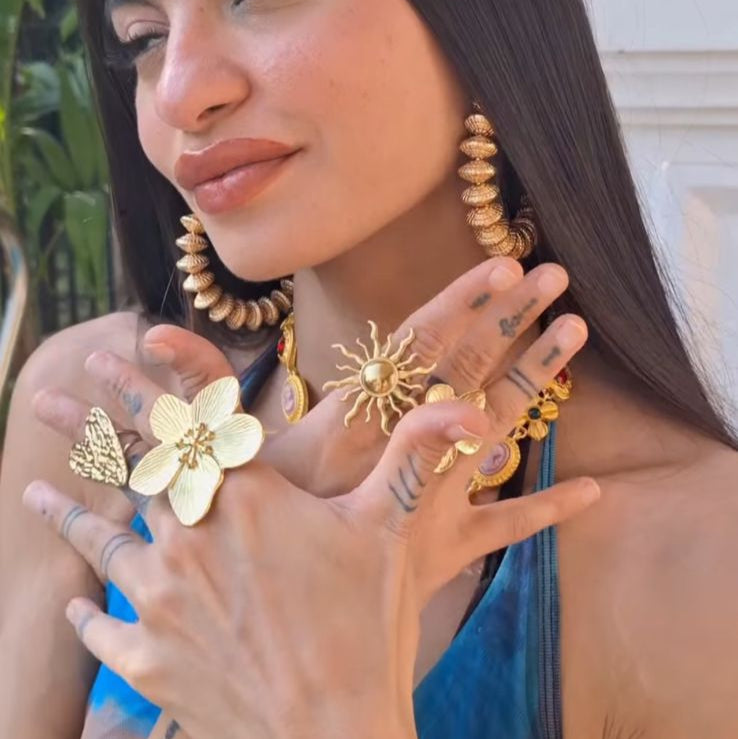 Smush Heart Gold Ring