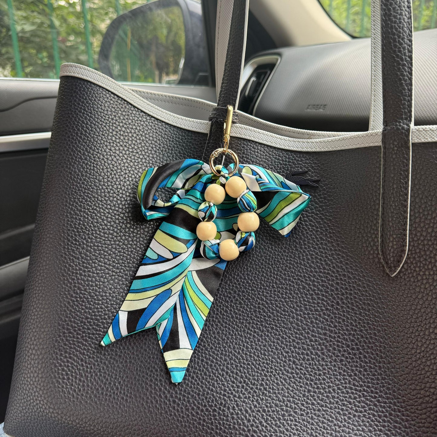 Tied Treasure Metal Bag Charm