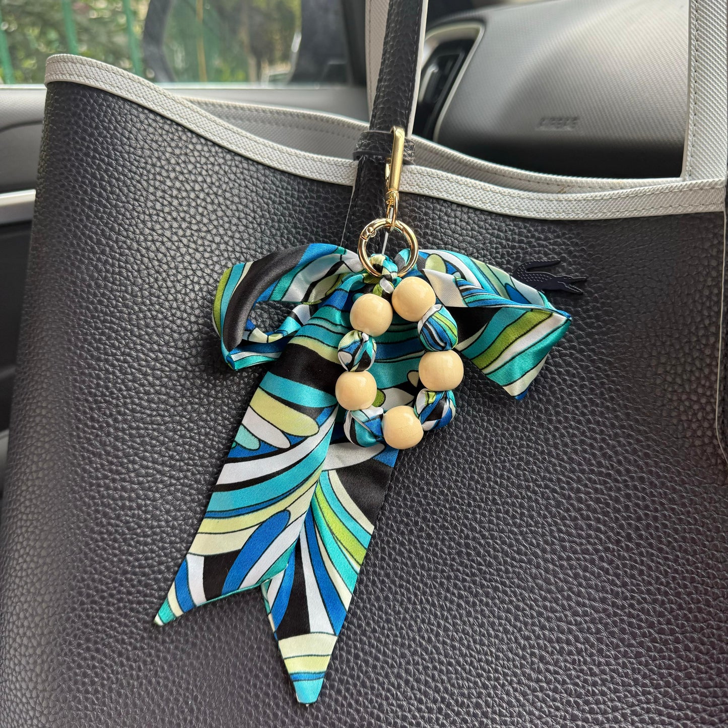 Tied Treasure Metal Bag Charm