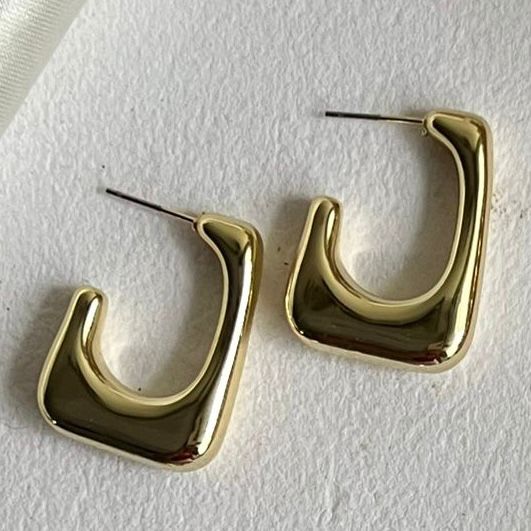 Ziva Gold Plated Metal Earrings