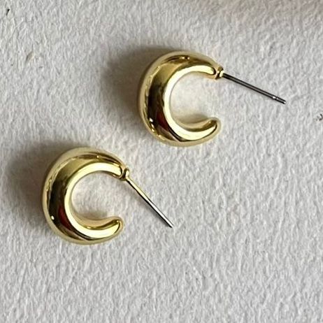 Ziva Gold Plated Metal Earrings