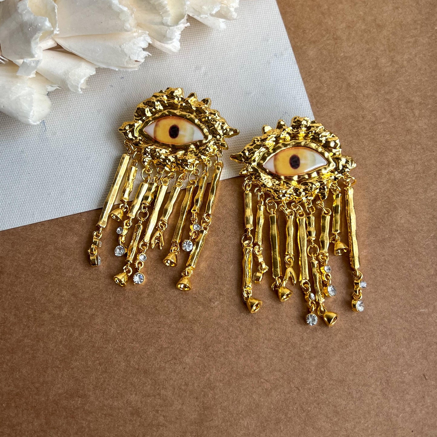 Eyes on You Gold Metal Earring