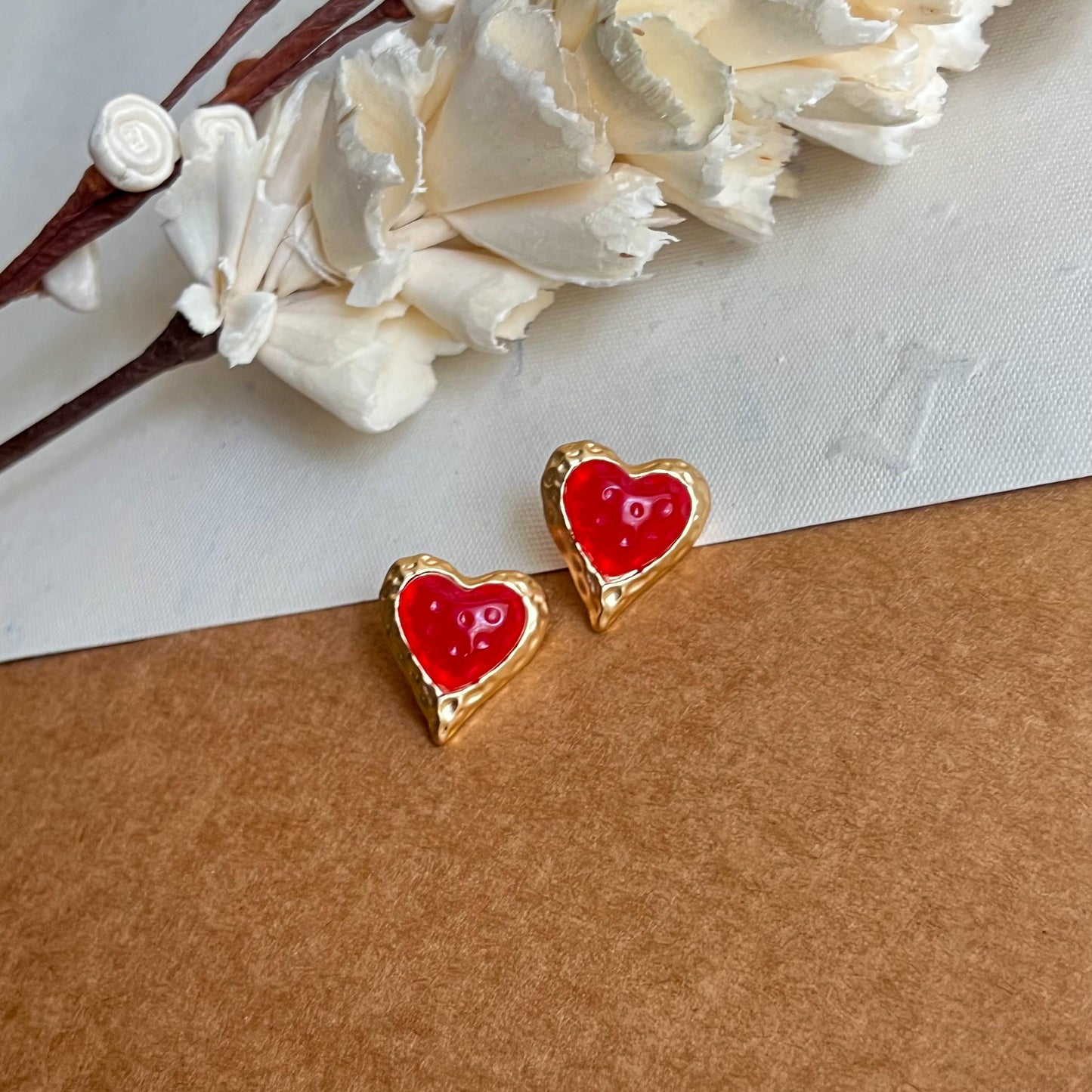 Royal Core Heart Metal Studs