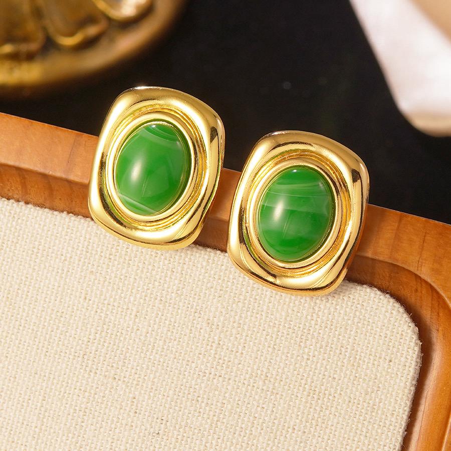 Retro Luxe Dome Earrings