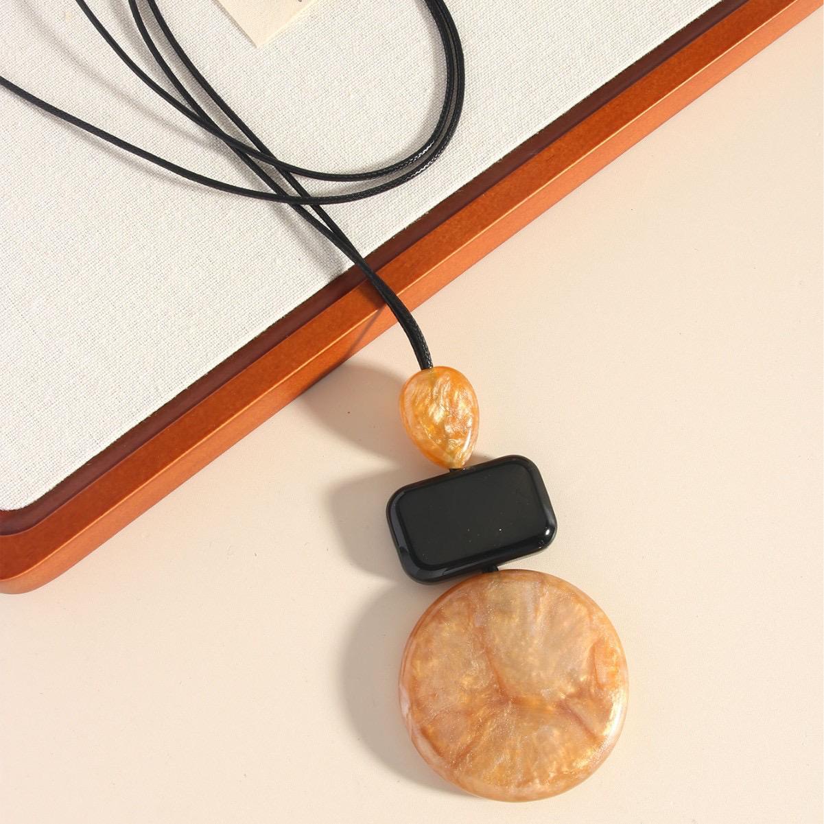 Amber Rope Necklace