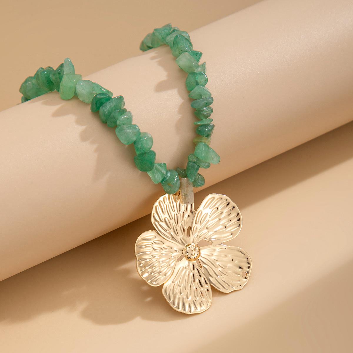 Bloomstone Floral Chunkey Necklace