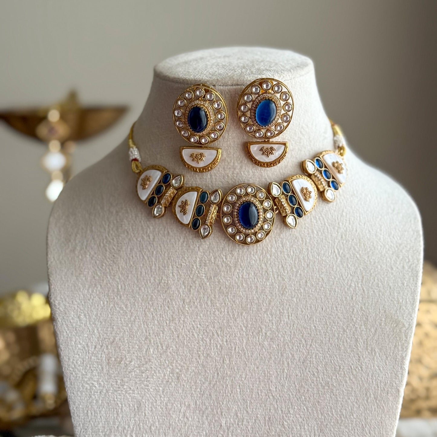 Jahanara Moissanite Choker Set