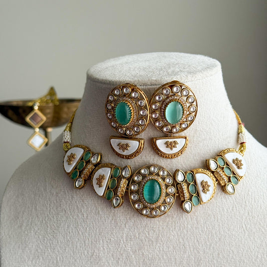 Jahanara Moissanite Choker Set