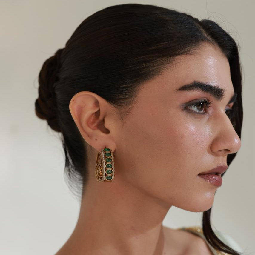 Emerald Royale Hoops