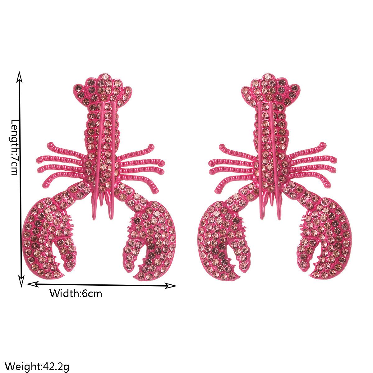 Lobster Luxe Statement Earrings