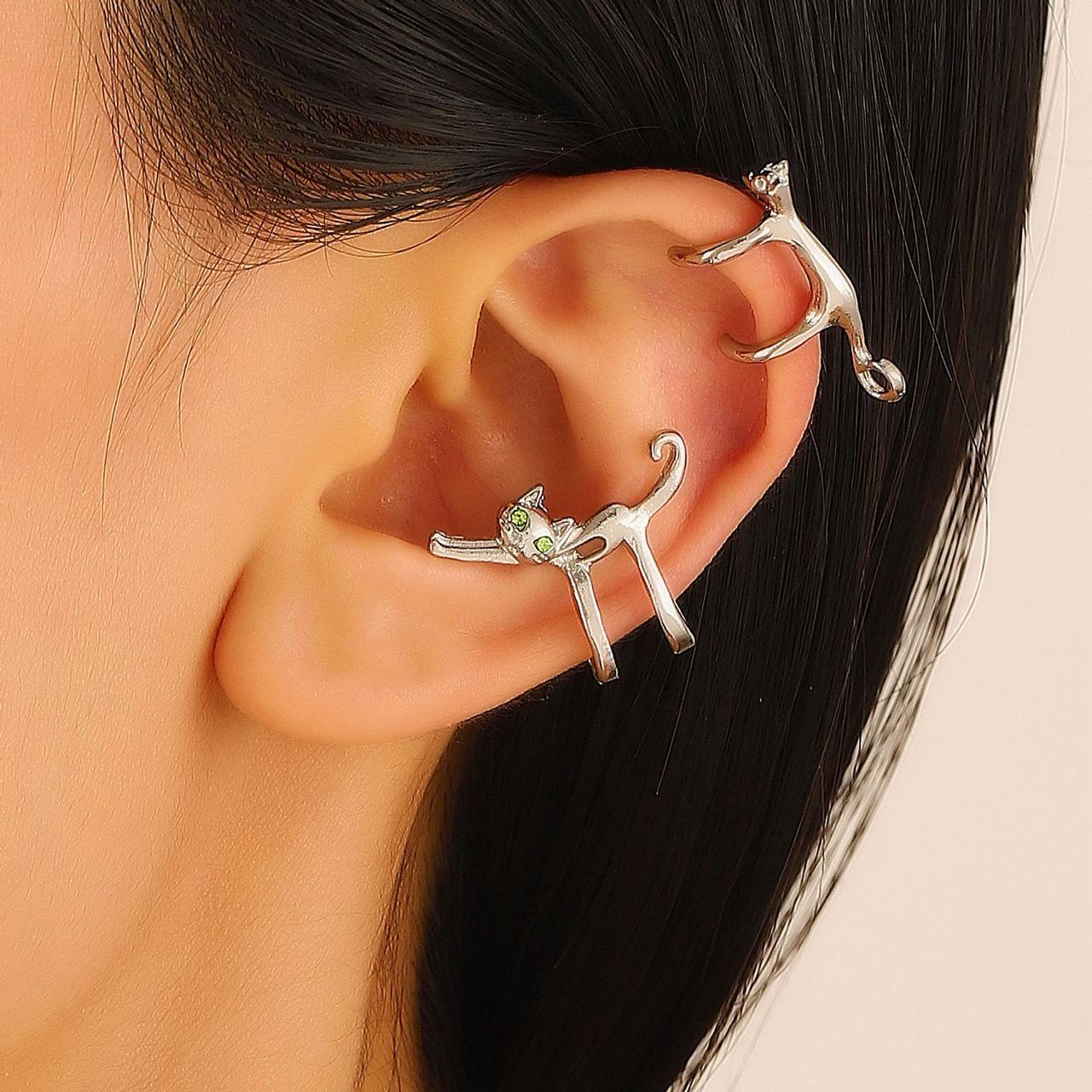 Cat Gold/Silver Ear Cuff
