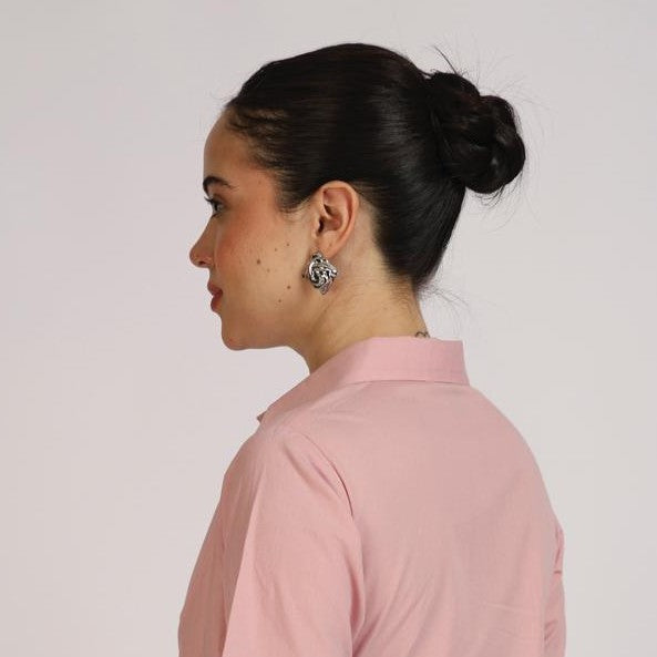 Swidele Metal Stud Earring