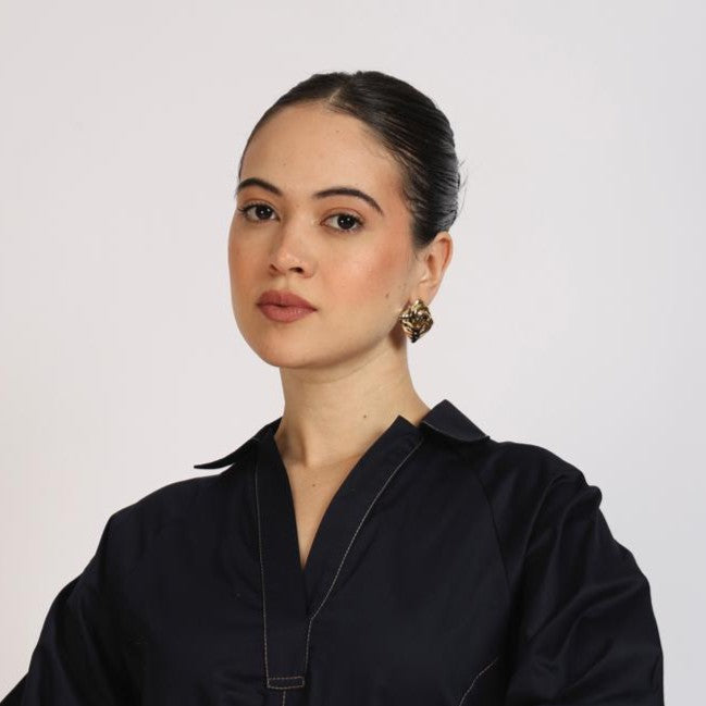 Swidele Metal Stud Earring