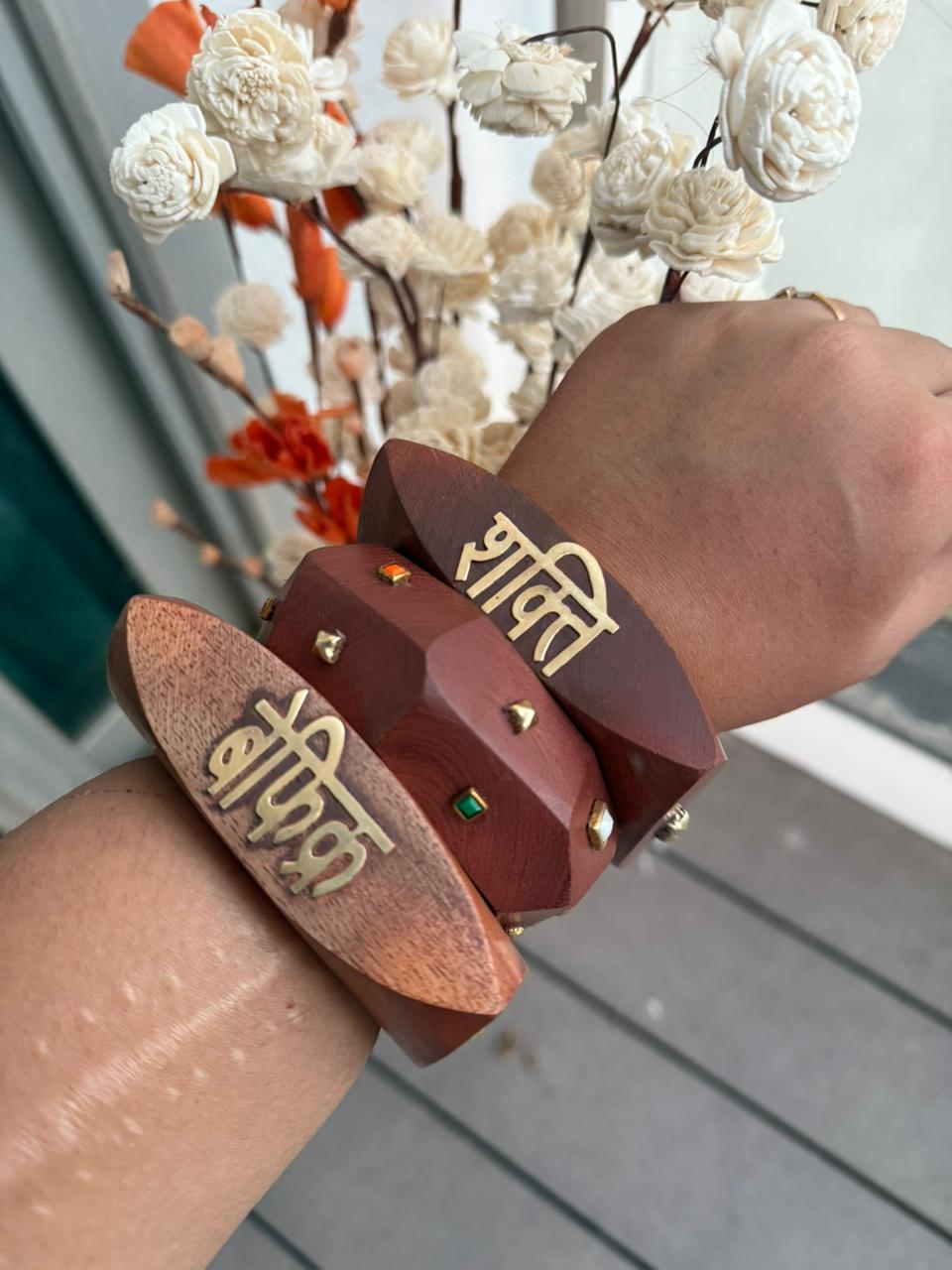 Boho Wooden Bangle Stack