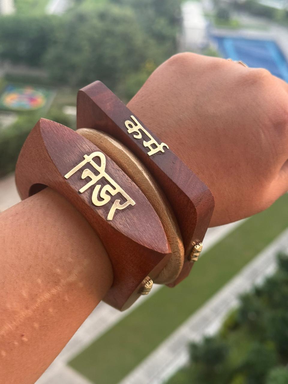 Boho Wooden Bangle Stack