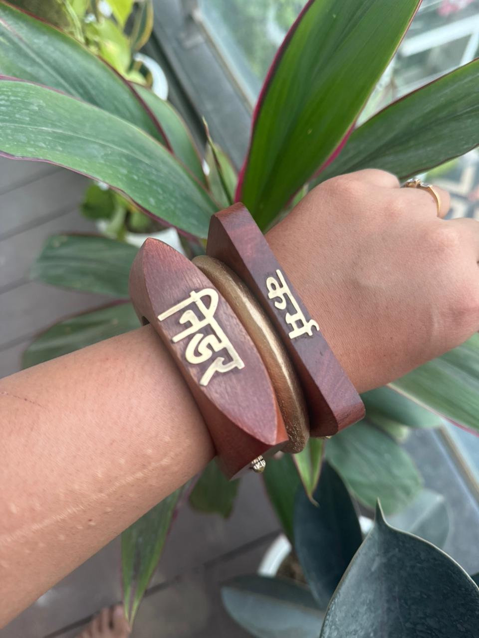 Boho Wooden Bangle Stack