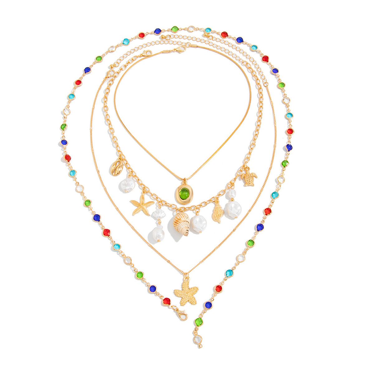 Seaside Layered Necklace of 4