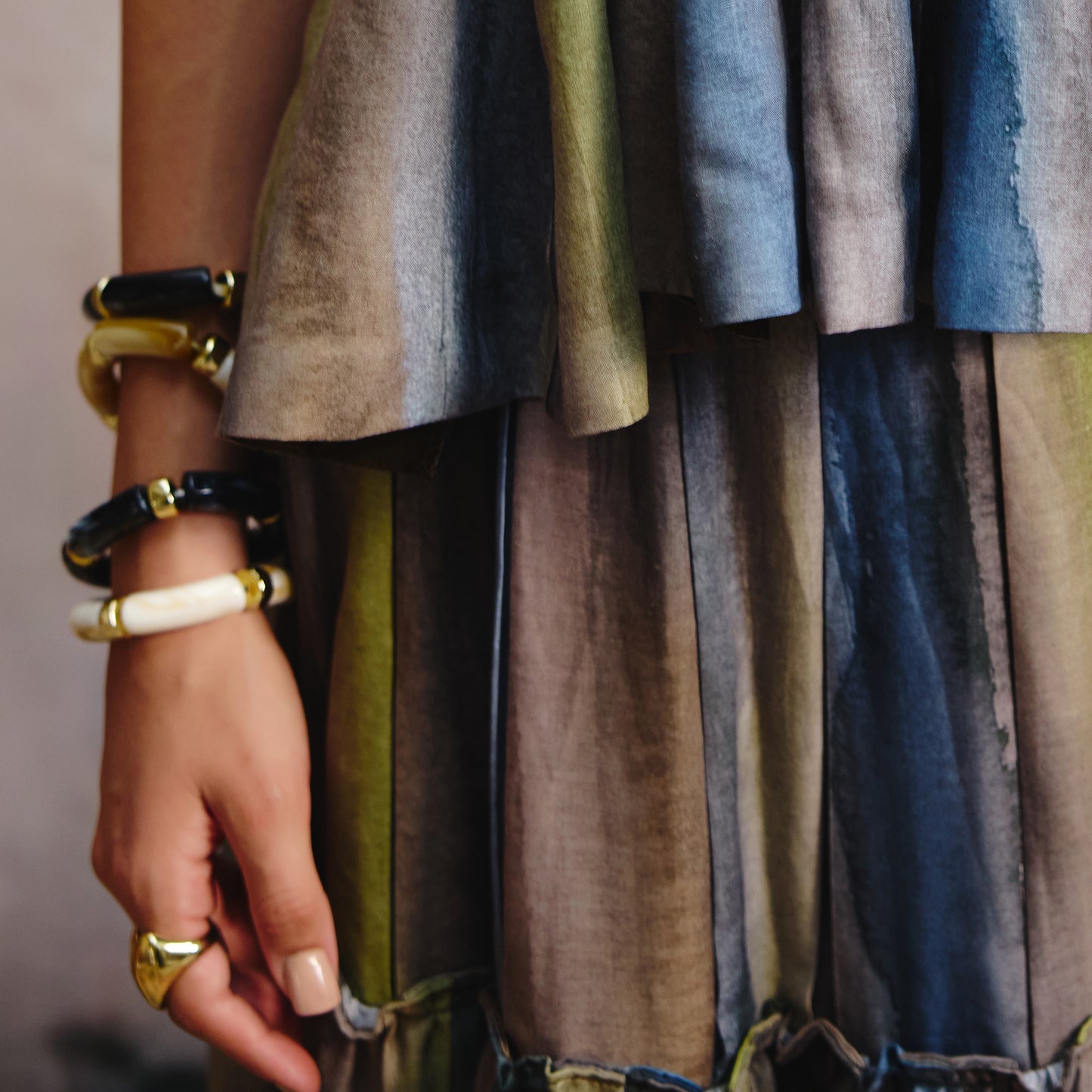 Retro Acrylic Bracelet Set