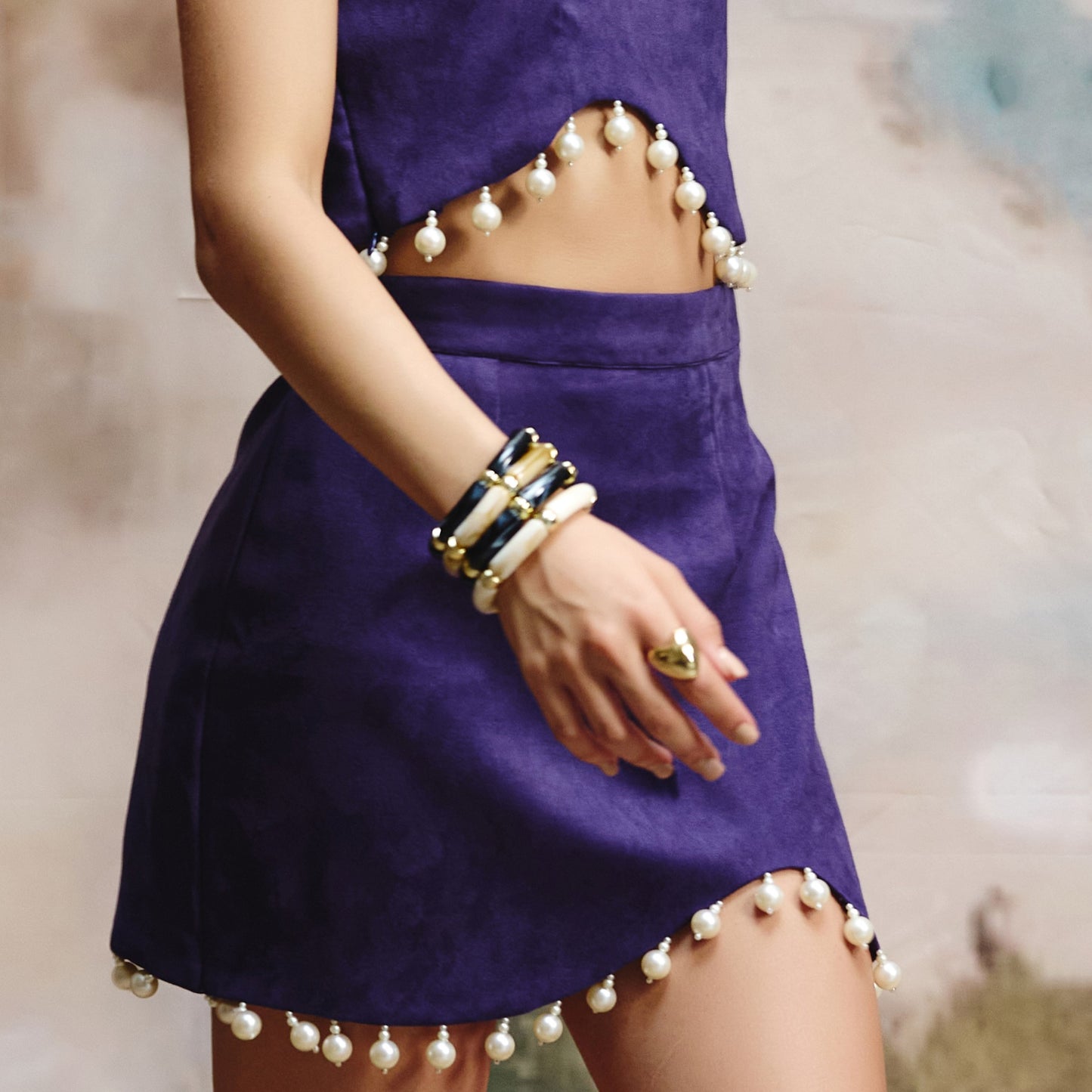 Retro Acrylic Bracelet Set