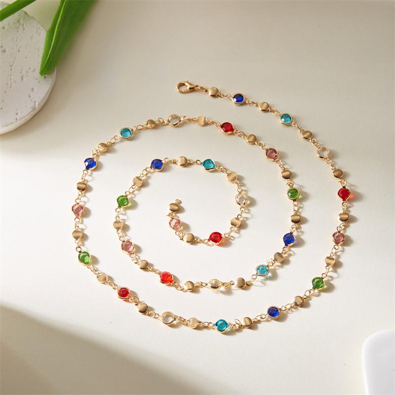 Boho Bloom Multi Color Metal Neckpiece- Pre Order