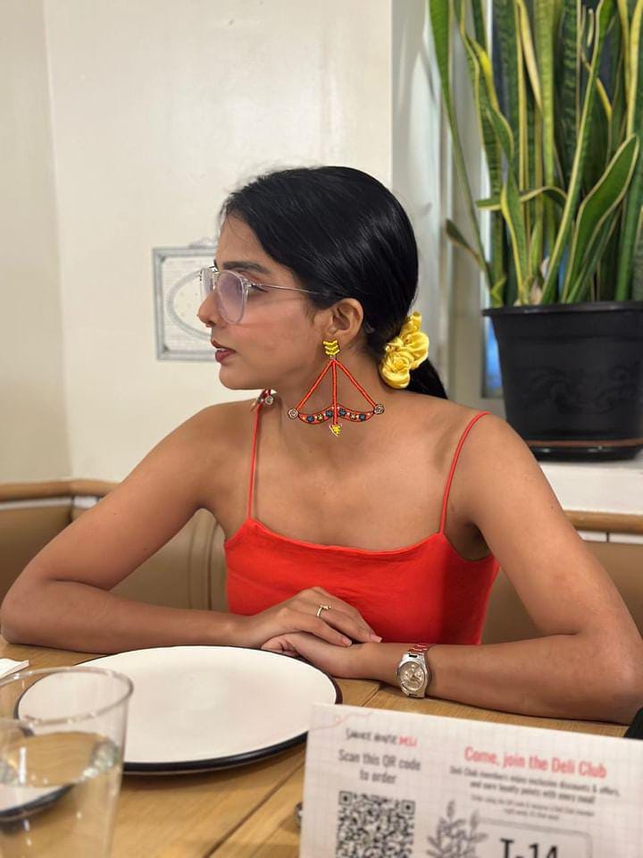 Ram Dhanush Handmade Beaded Earrings