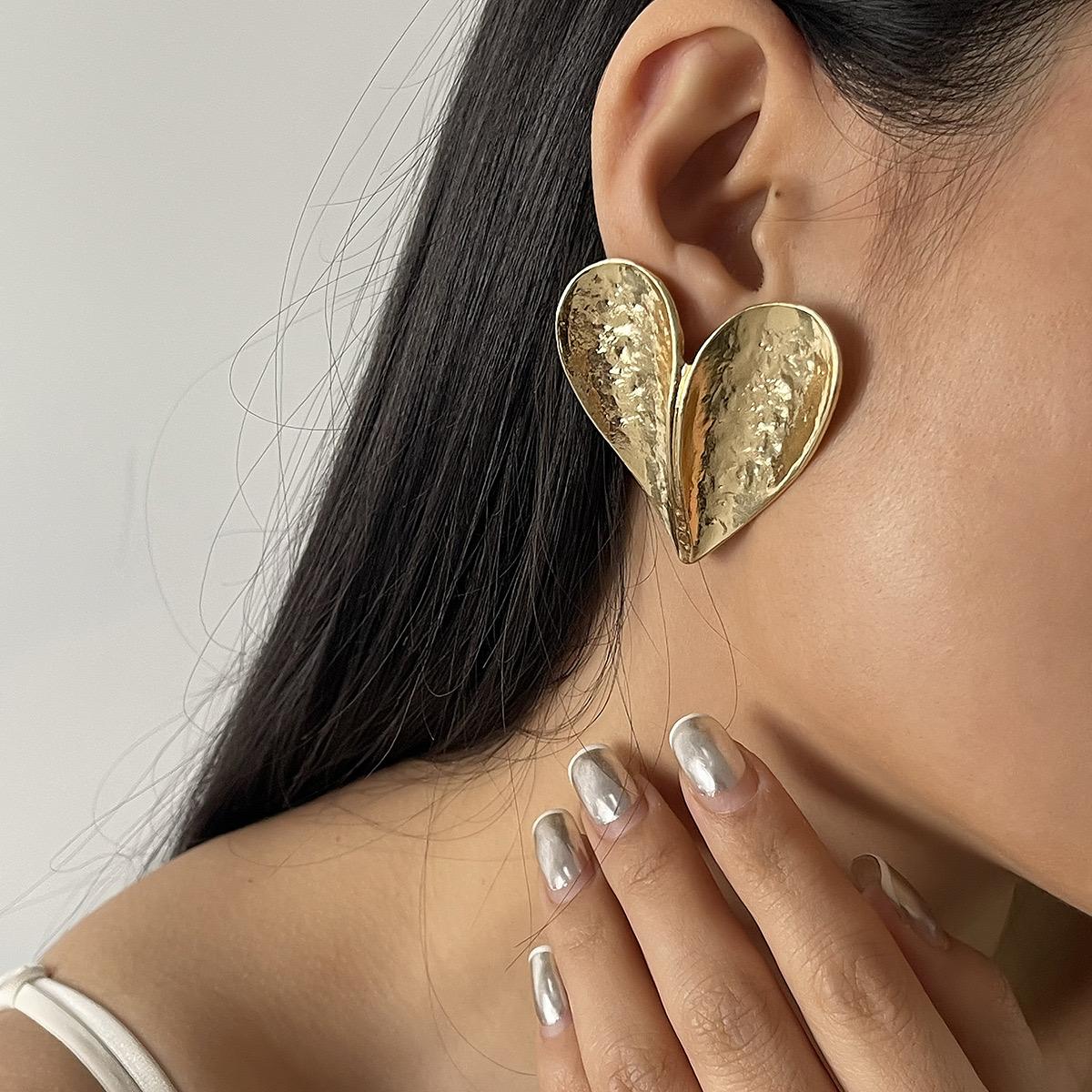 Purely Yours Heart Alloy Ear Studs