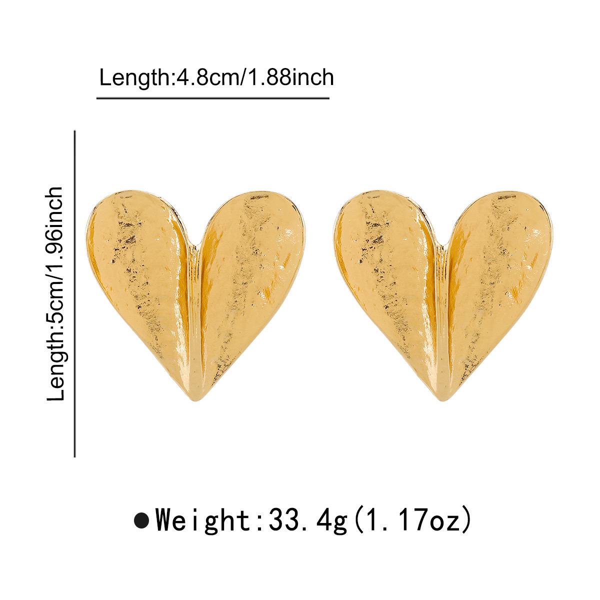 Purely Yours Heart Alloy Ear Studs