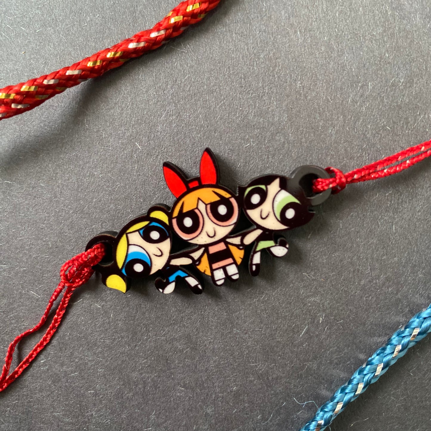 Power-puff girls Wooden Rakhi