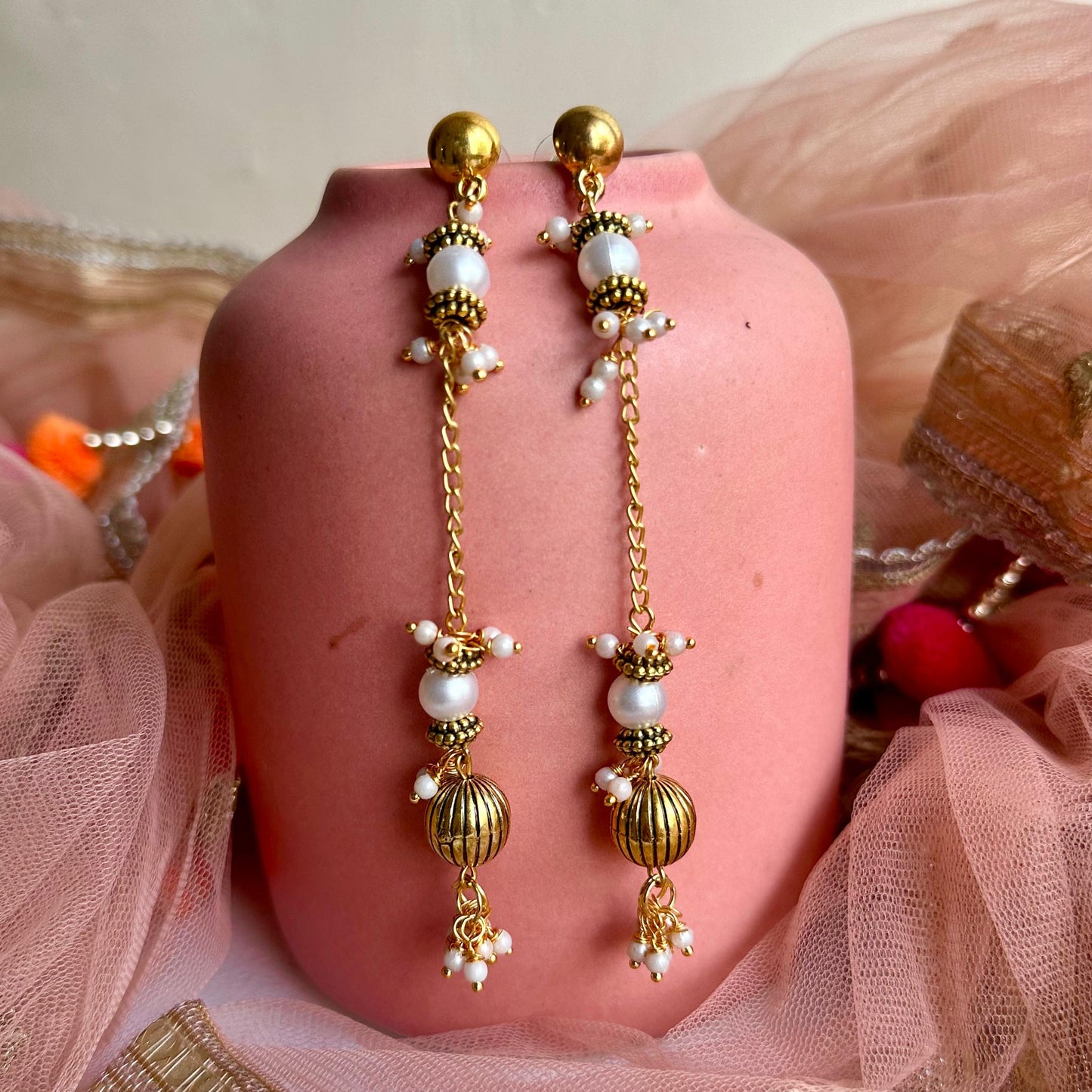 Nayra Brass Earrings