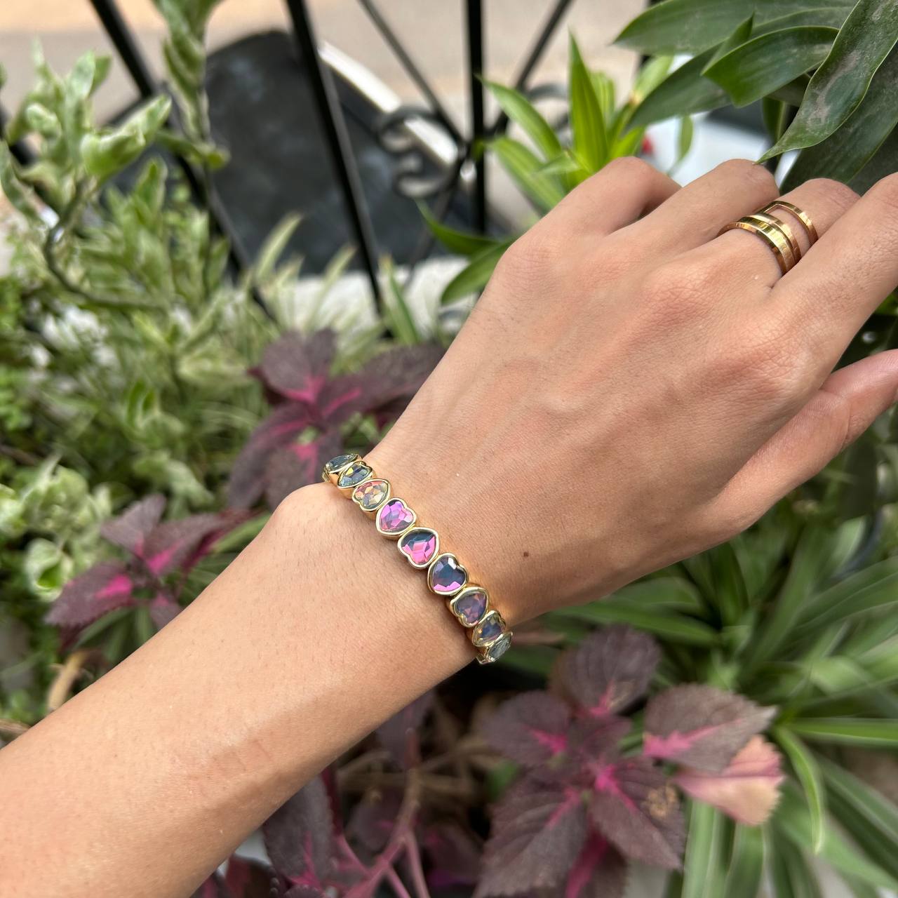 Gala Glam Hearts Bracelet