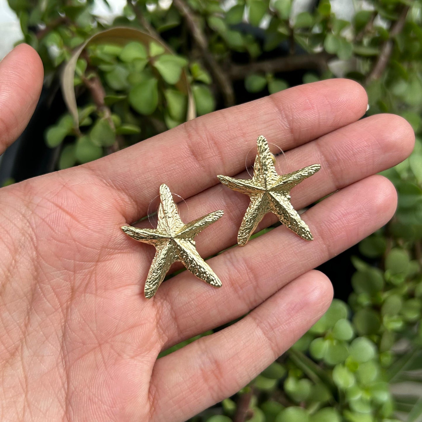 Starfish Brass Metal Studs
