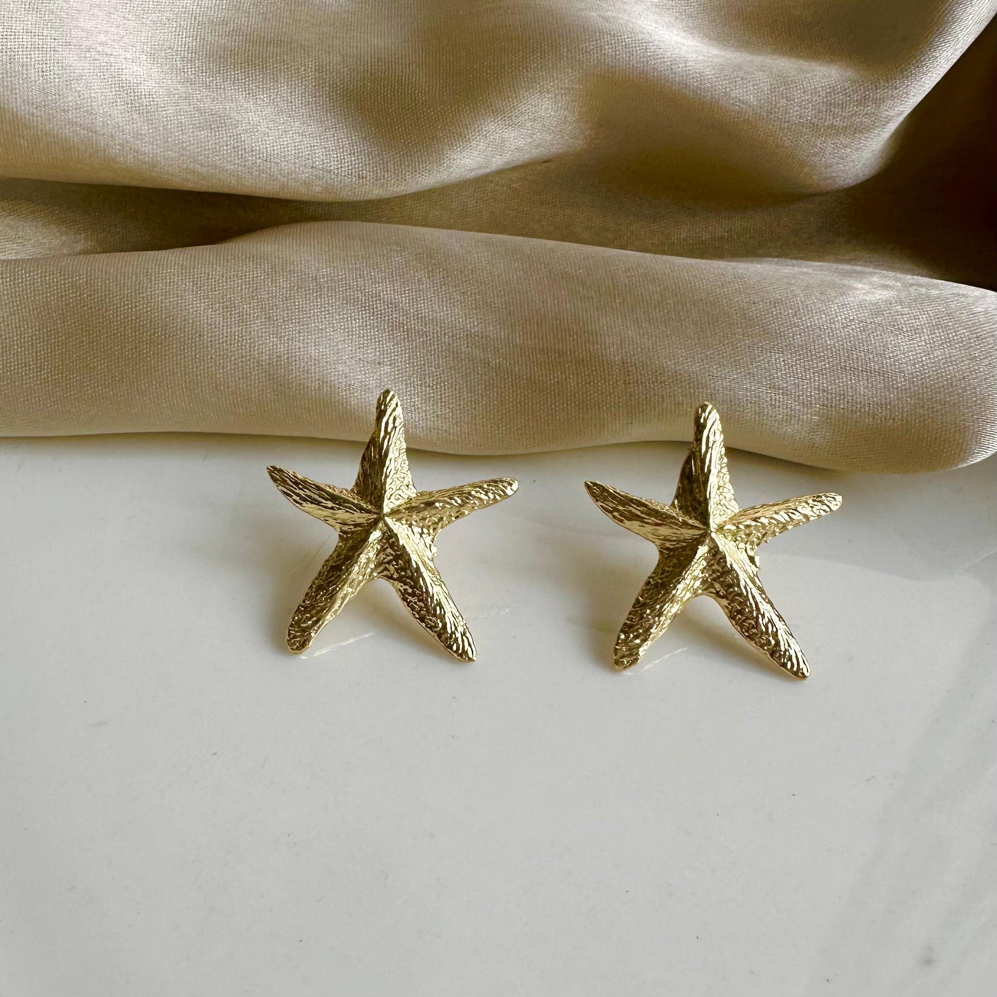 Starfish Brass Metal Studs