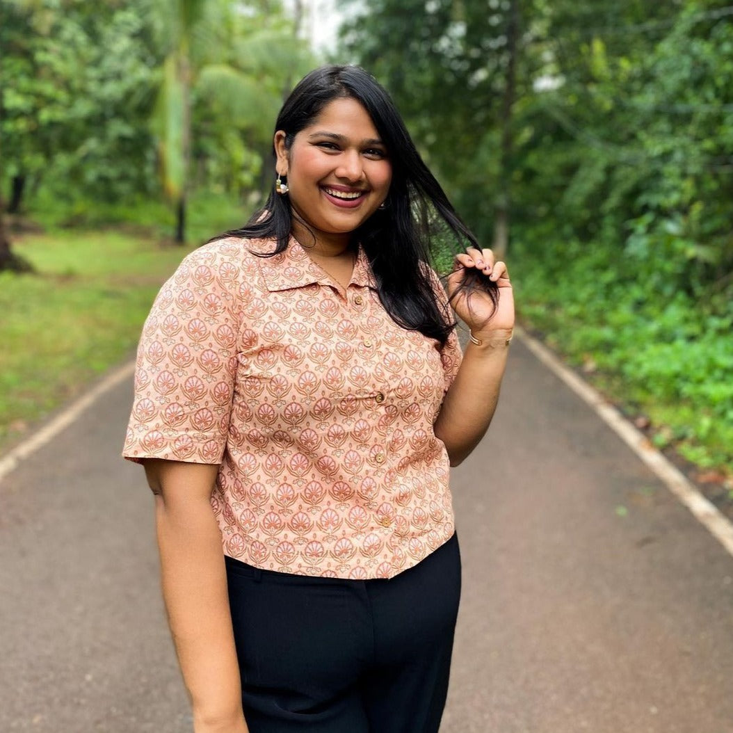 Work From Goa Womens Crop Shirt