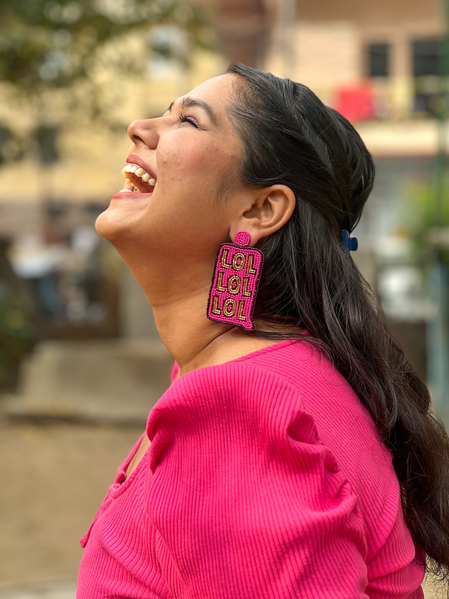 LOL Handmade Beaded Earrings