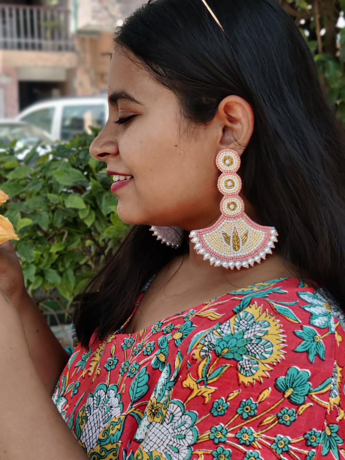 Bianca Handmade Beaded Earrings