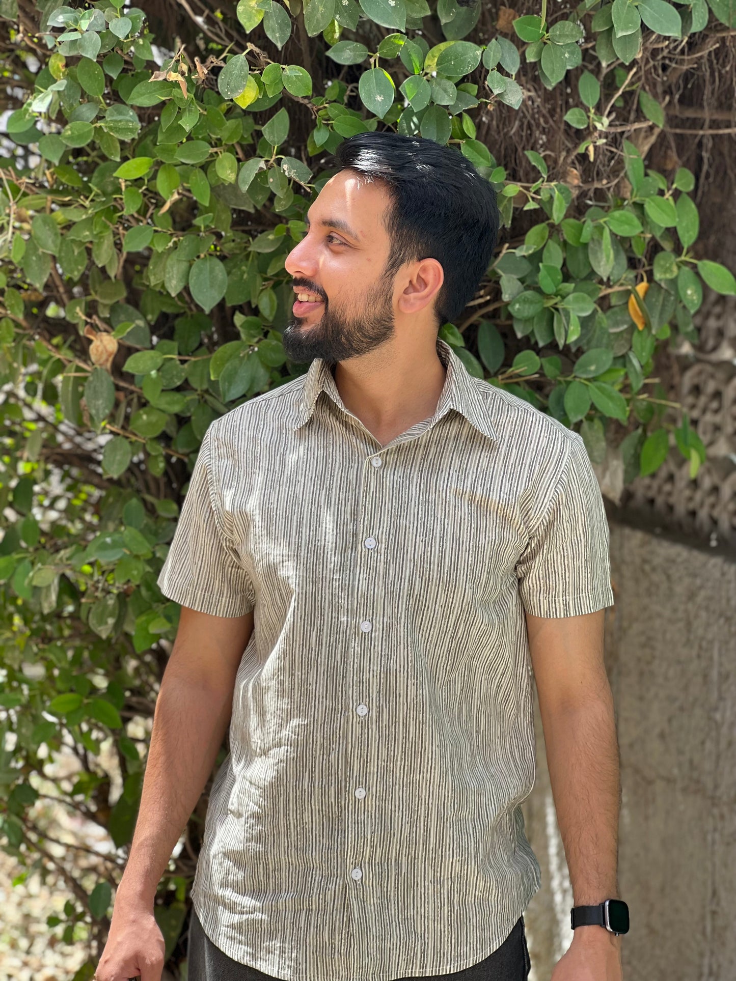 Shades of Grey Solid Mens Shirt