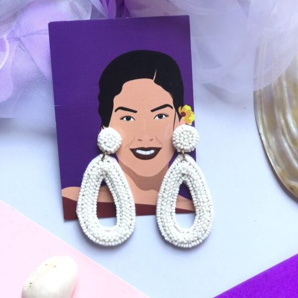Tear Drop - Gulmarg Handmade Beaded Earrings