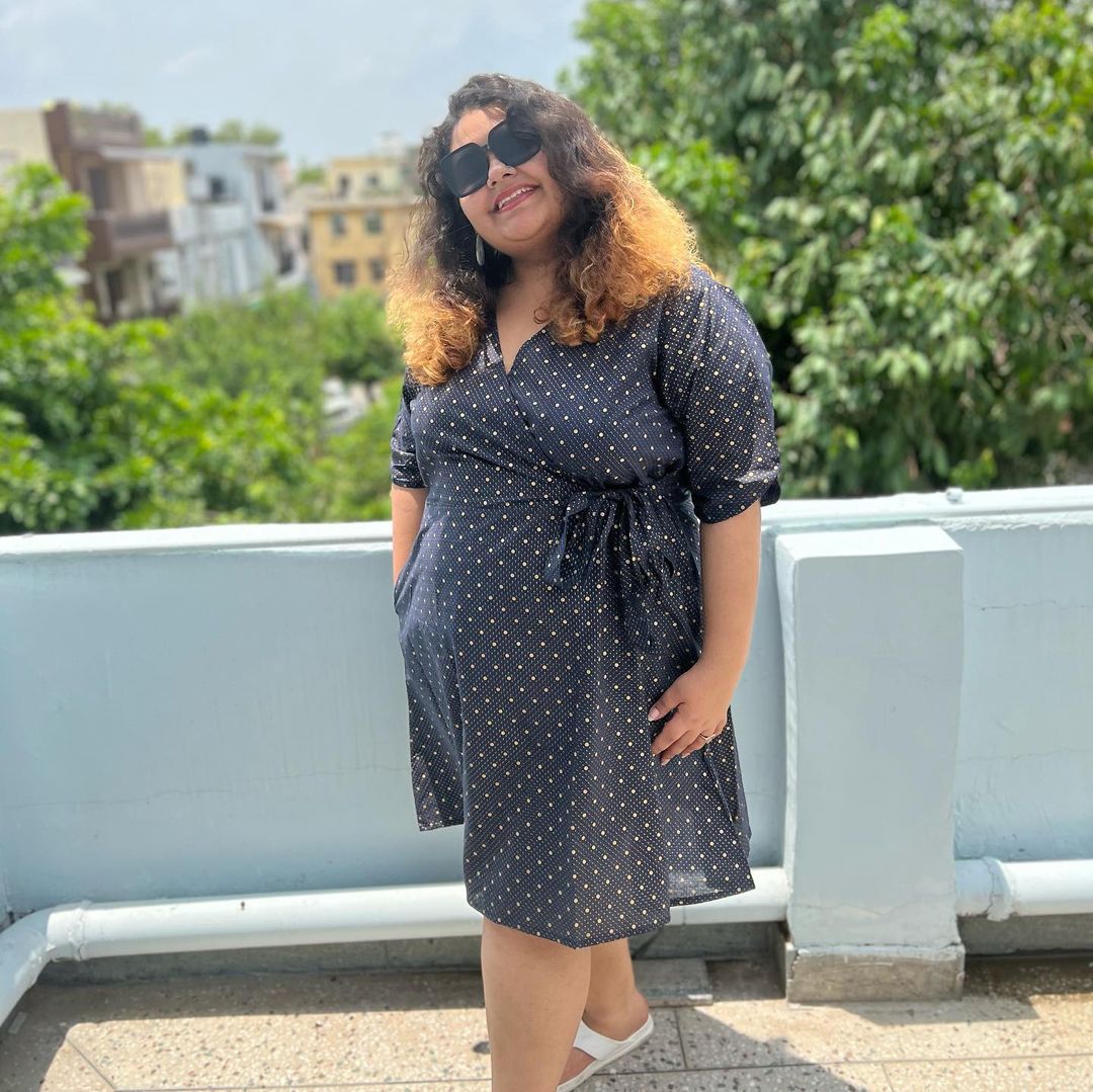 Galaxy Semi Wrap Dress